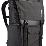 Thule Covert DSLR Rolltop Backpack. A versatile necessity for the urban explorer's photo equipment and personal gear. SafeZone removable camera pod system with dual density padded bottom. Origami-inspired divider system folds around the smallest to largest pieces of gear for custom fit and protection. Fits up to prosumer DSLR body with attached ultra-wide-angle lens. Customizable storage (2 lenses, flash) $200 thule.com