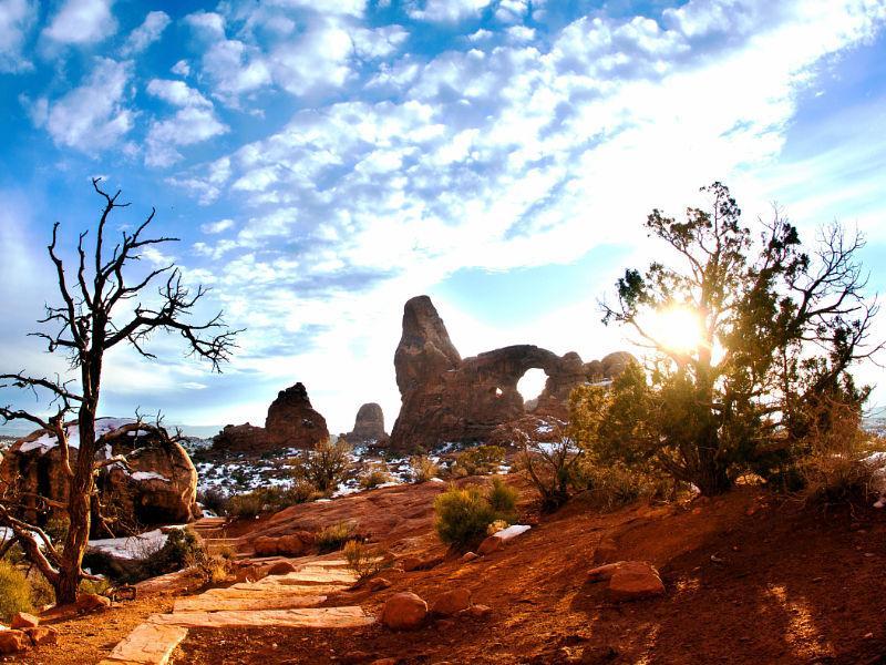 Winter in Arches National Park 