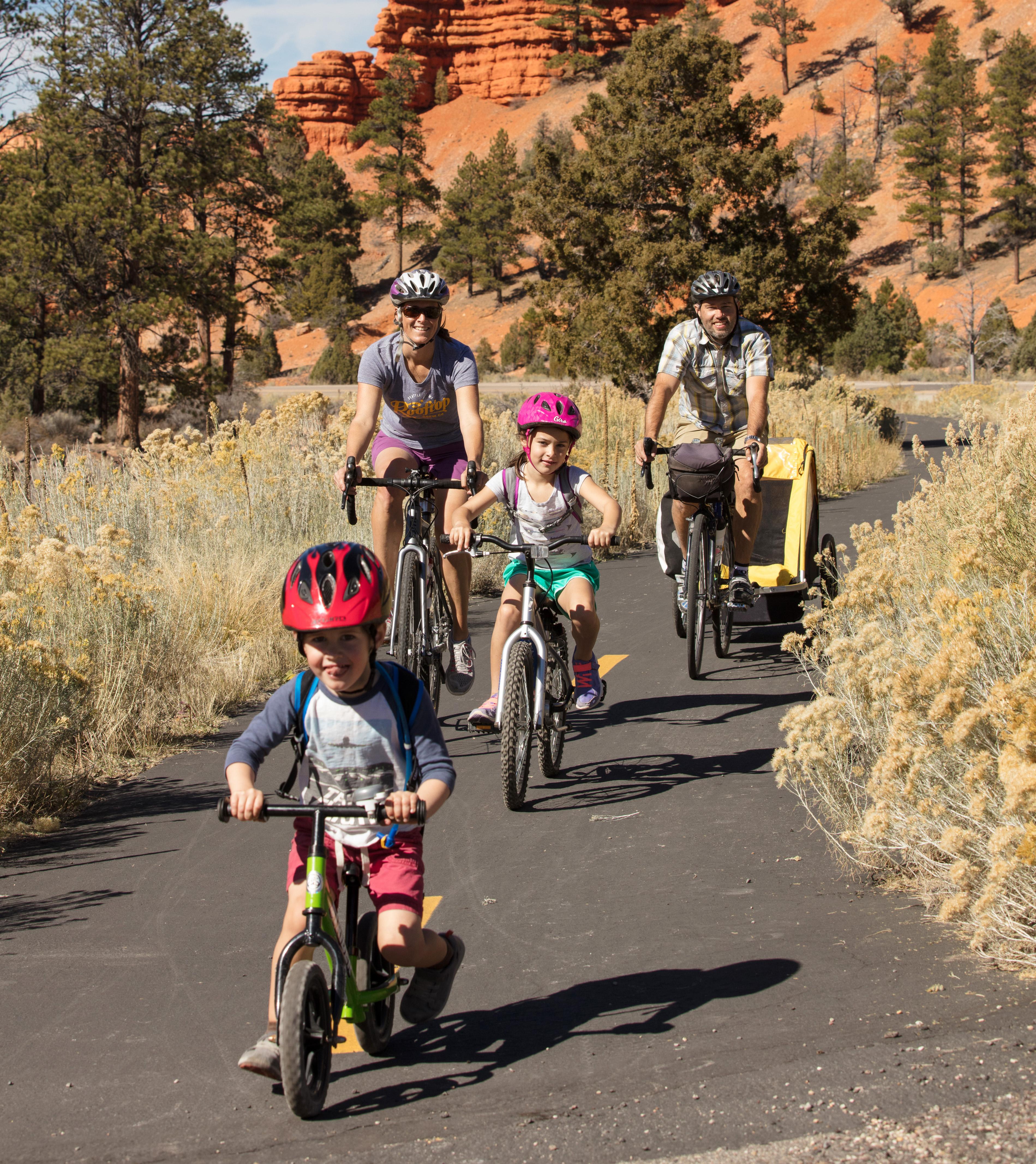 Biking in Red Canyon 