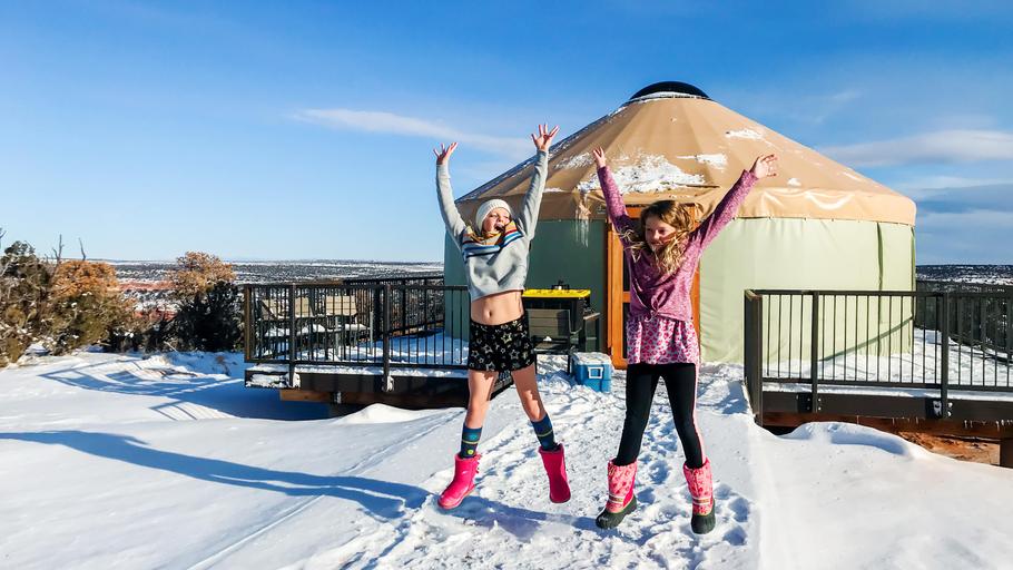 Moab winter - yurt 