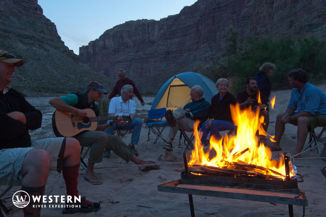 Western River cataract canyon campfire
