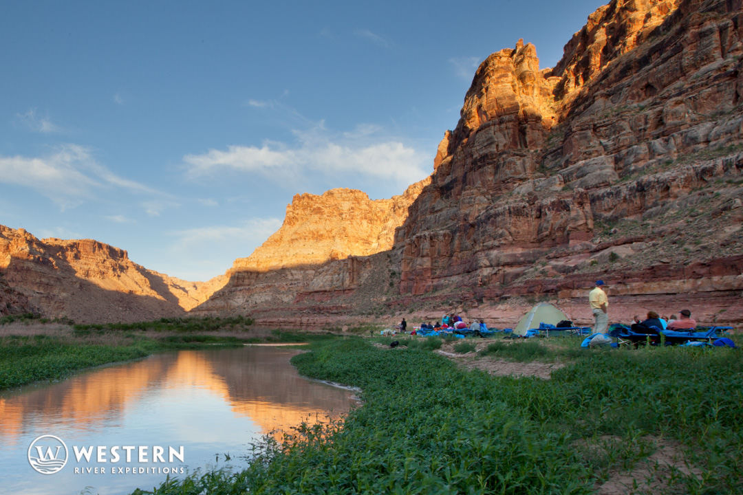 Western River cataract canyon camp high water