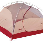 The three season Big Agnes Rocky Peak 4 is a free-standing, car camping tent featuring the integrated mtnGLO tent light technology. The waterproof, lightweight LED lights emit just the right amount of light. A full rain fly. Generous floor space sleeps four. Rocky Peak 4 — $350. Entertainment Center Loft clips on and holds your tablet. $50 BigAgnes.com