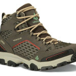 The Inhaler GTX Mid with GORE-TEX® from Vasque offers breathability and comfort without compromising stability. Vasque Vibram® Pneumatic outsole and Megagrip rubber gives hikers significant traction while providing comfort and protection. Men's & women's $160  Vasque.com